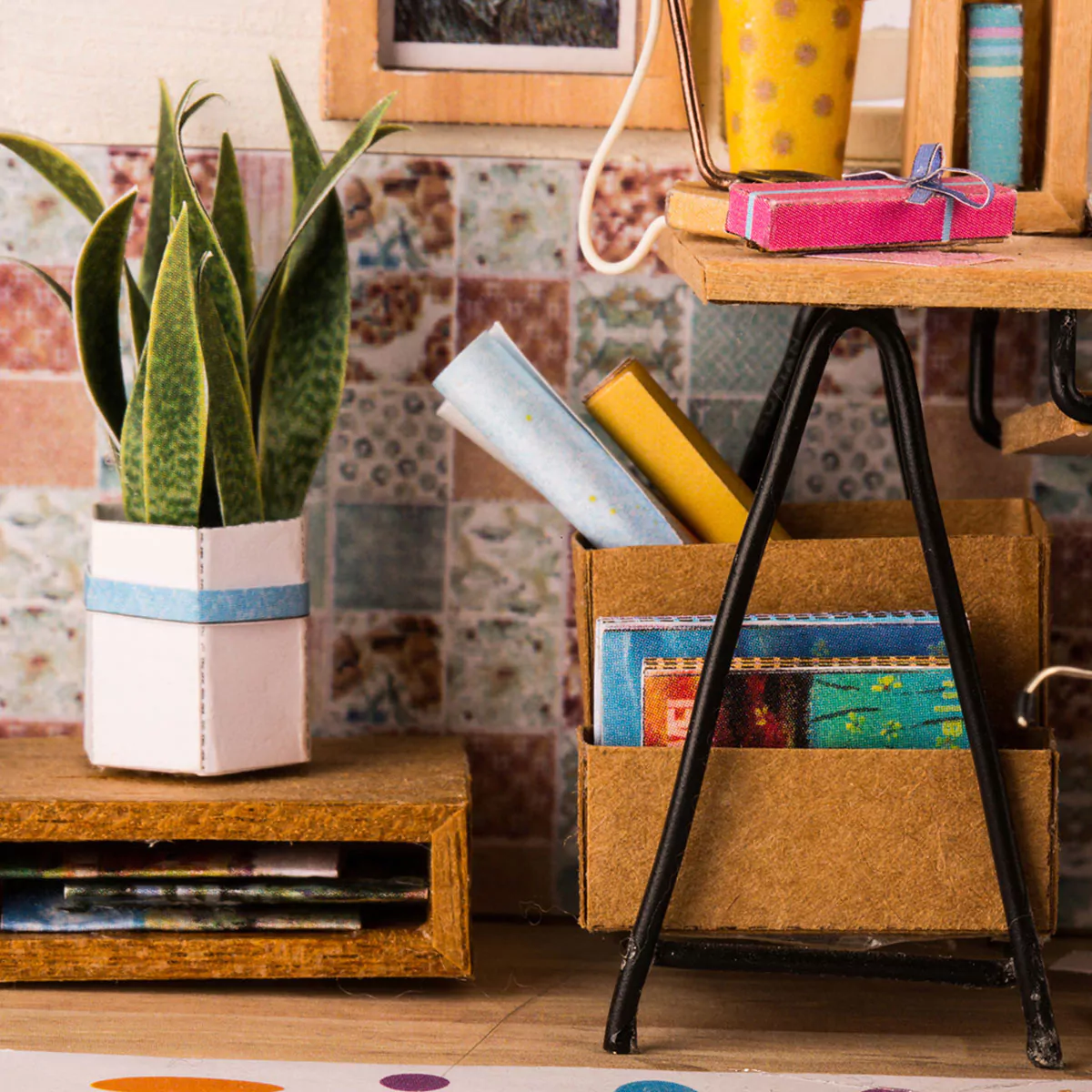 Румбокс интерьерный конструктор Домашний офис Robotime SOHO Time