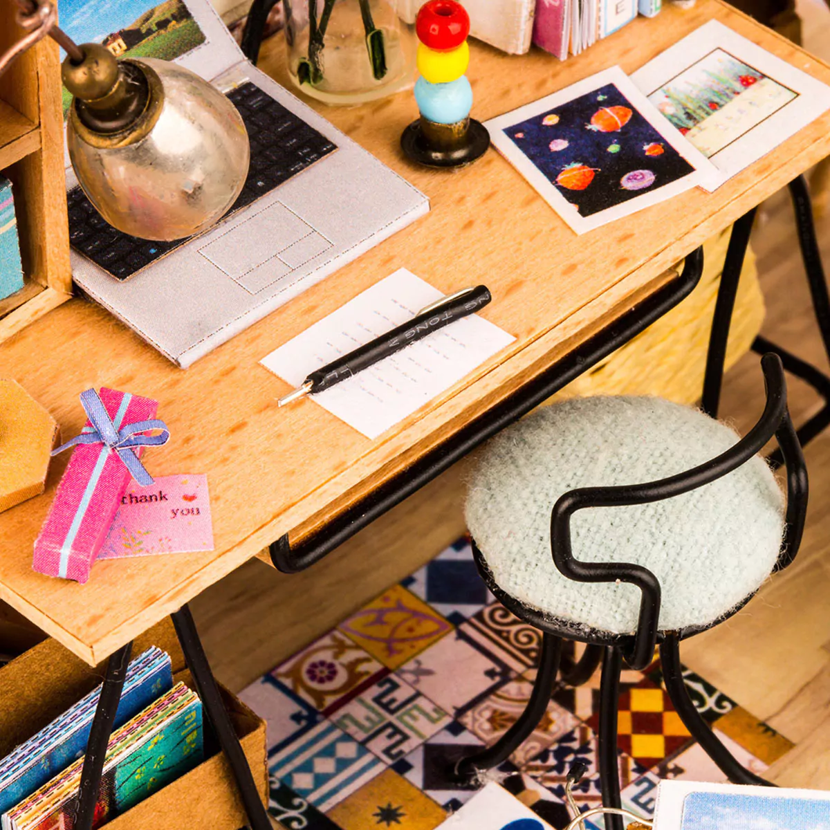 Румбокс интерьерный конструктор Домашний офис Robotime SOHO Time