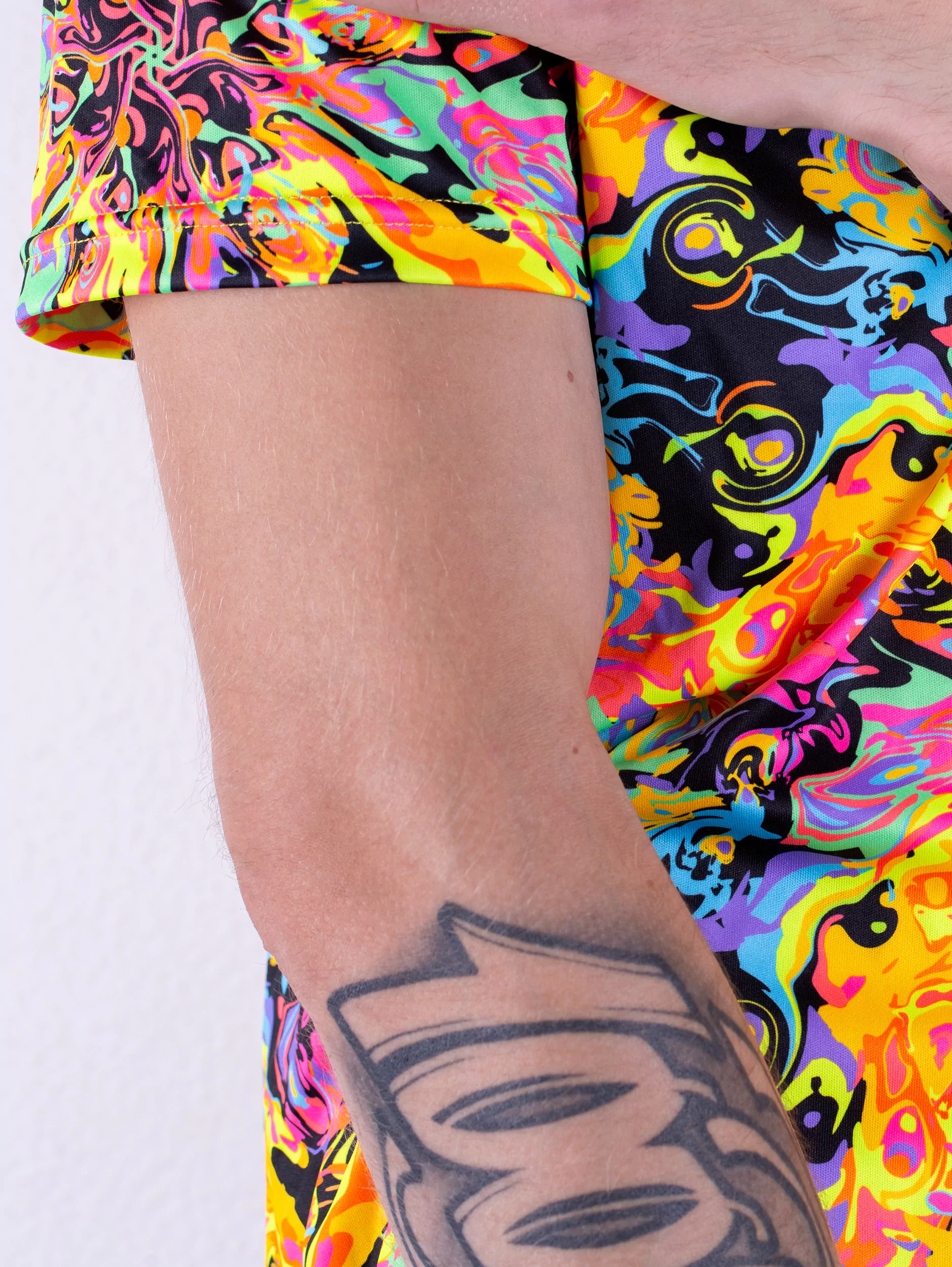 Флуоресцентная «Неоновая» Футболка XXXL «Chakra Fluid» Unisex