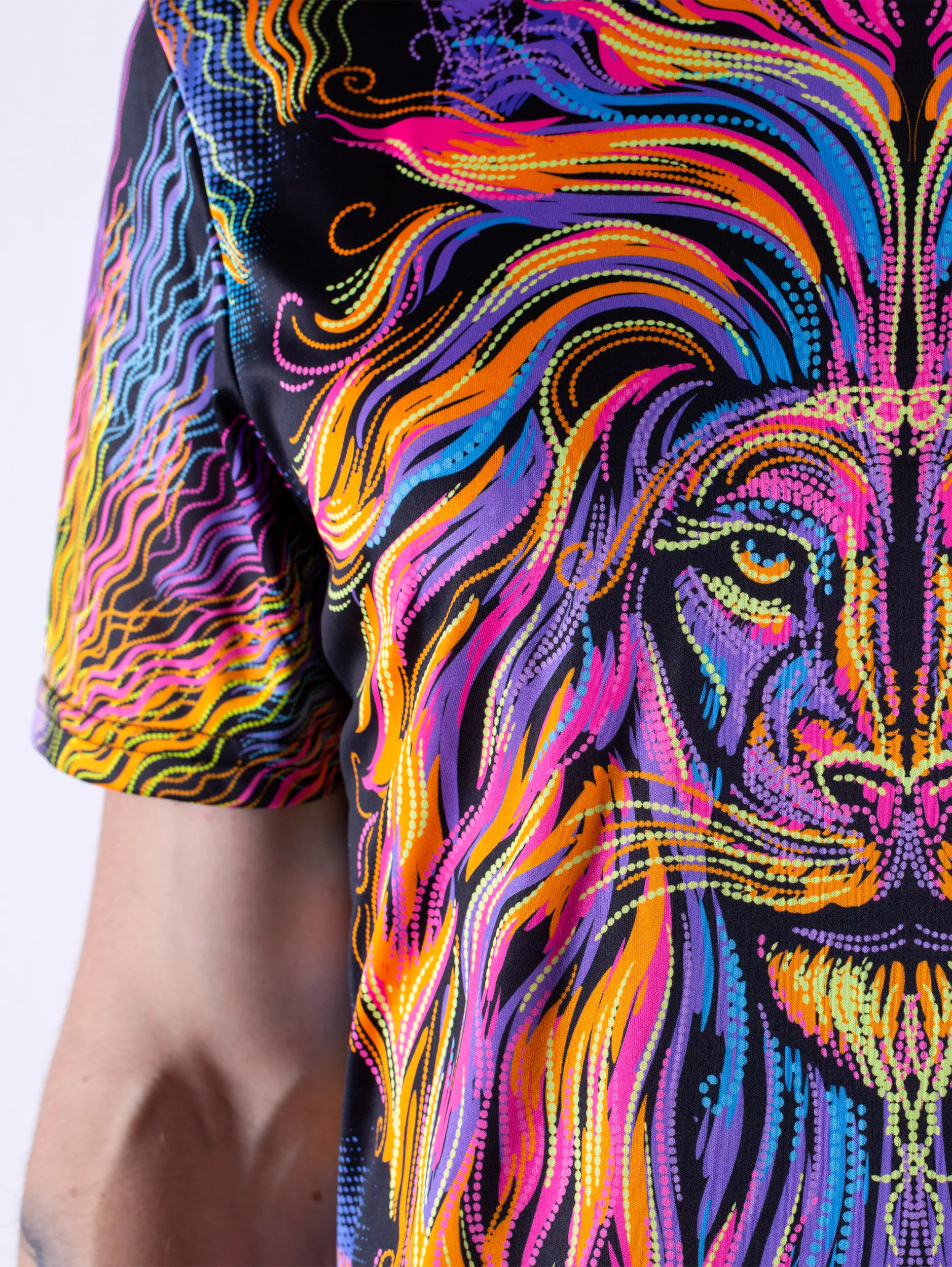 Флуоресцентная «Неоновая» Футболка M «Sacrament Lion» Unisex