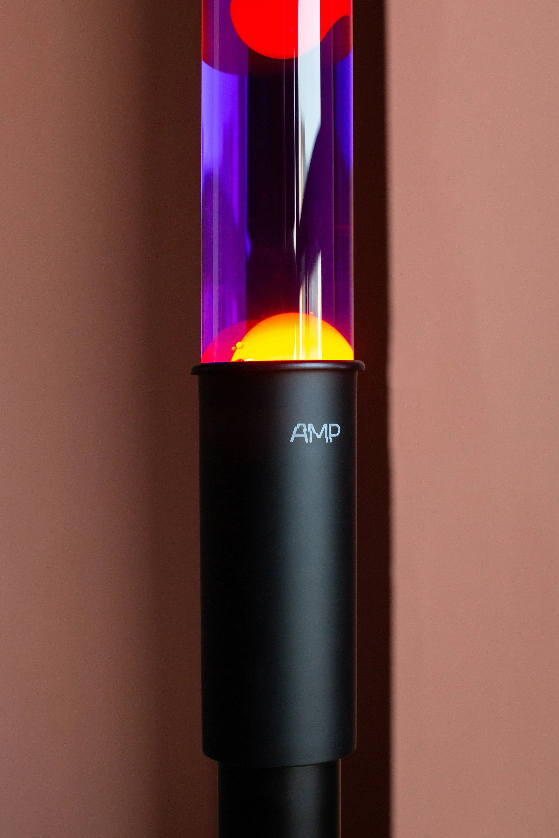 Напольная Лава лампа Amperia Colossus Оранжевая/Фиолетовая (130 см)