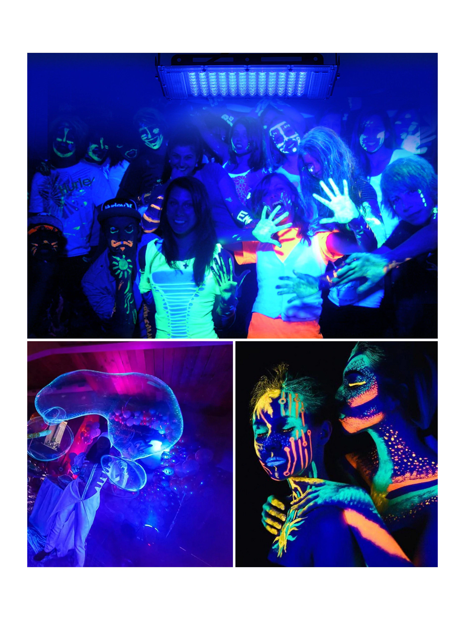 Ультрафиолетовая Black Light лампа прожектор 200 Вт