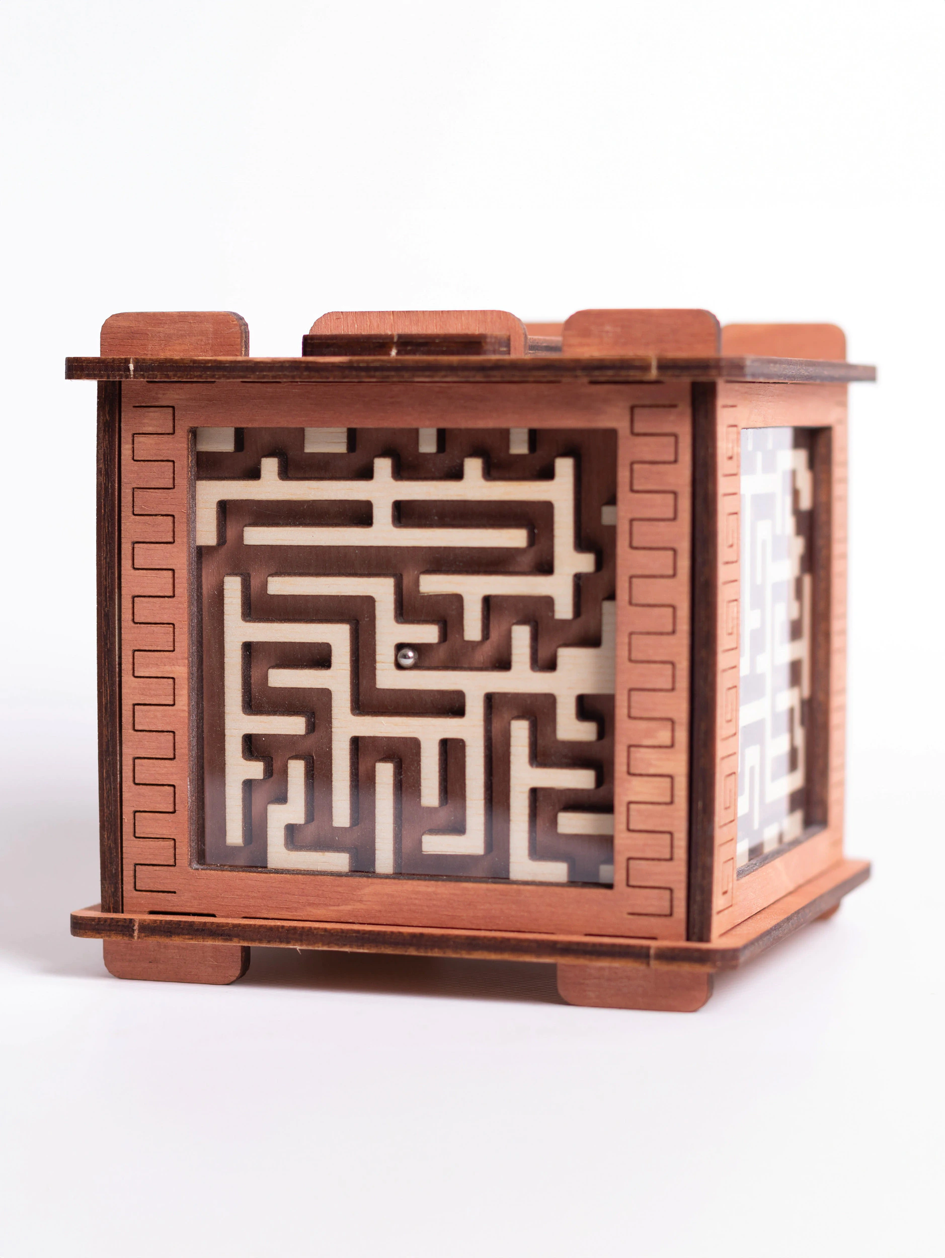 Деревянная квест-шкатулка лабиринт Minotaur Мокко
