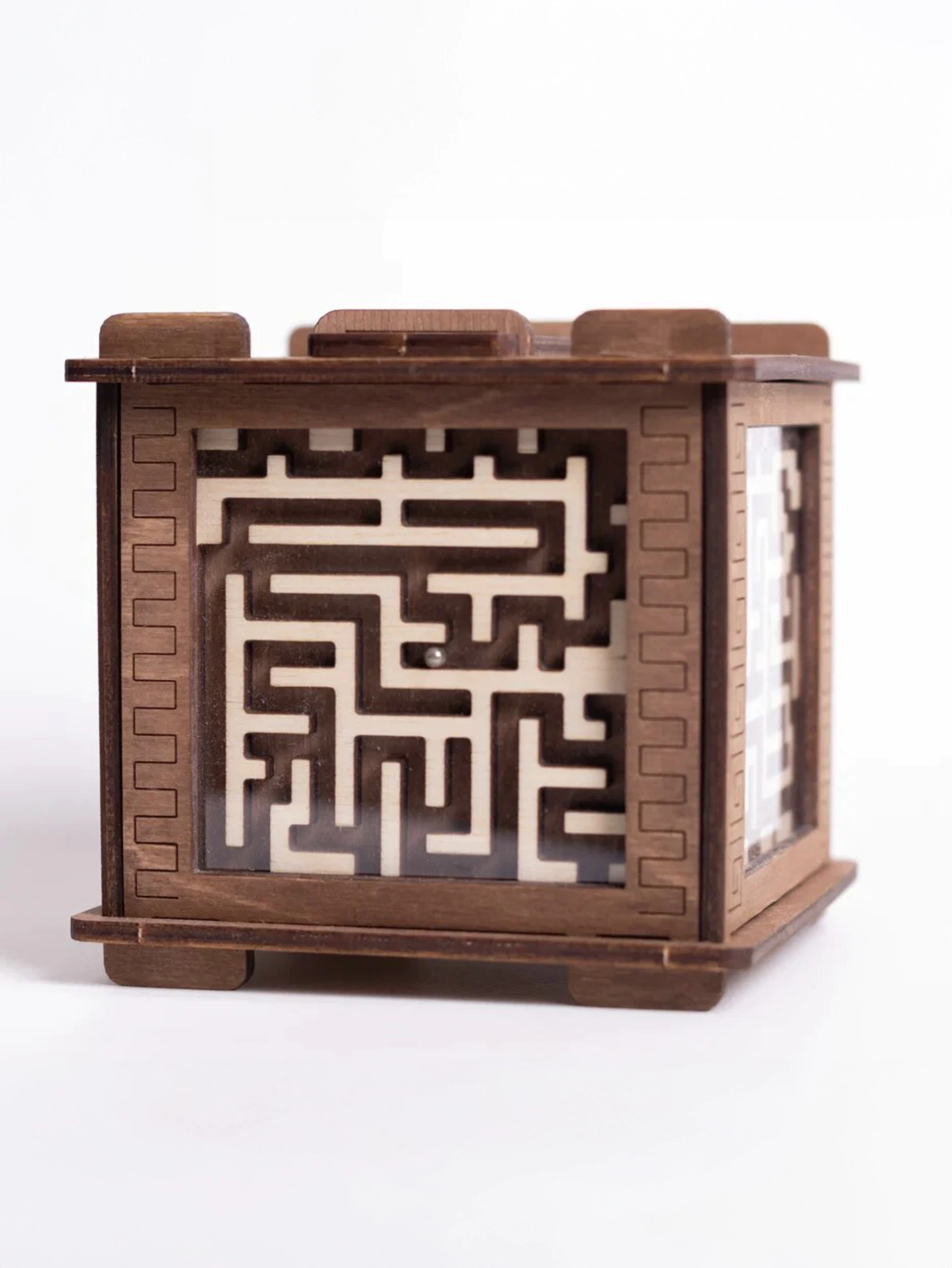 Деревянная квест-шкатулка лабиринт Minotaur Орех