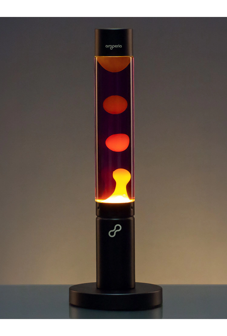 Лава лампа Amperia Slim Оранжевая/Фиолетовая(39 см)