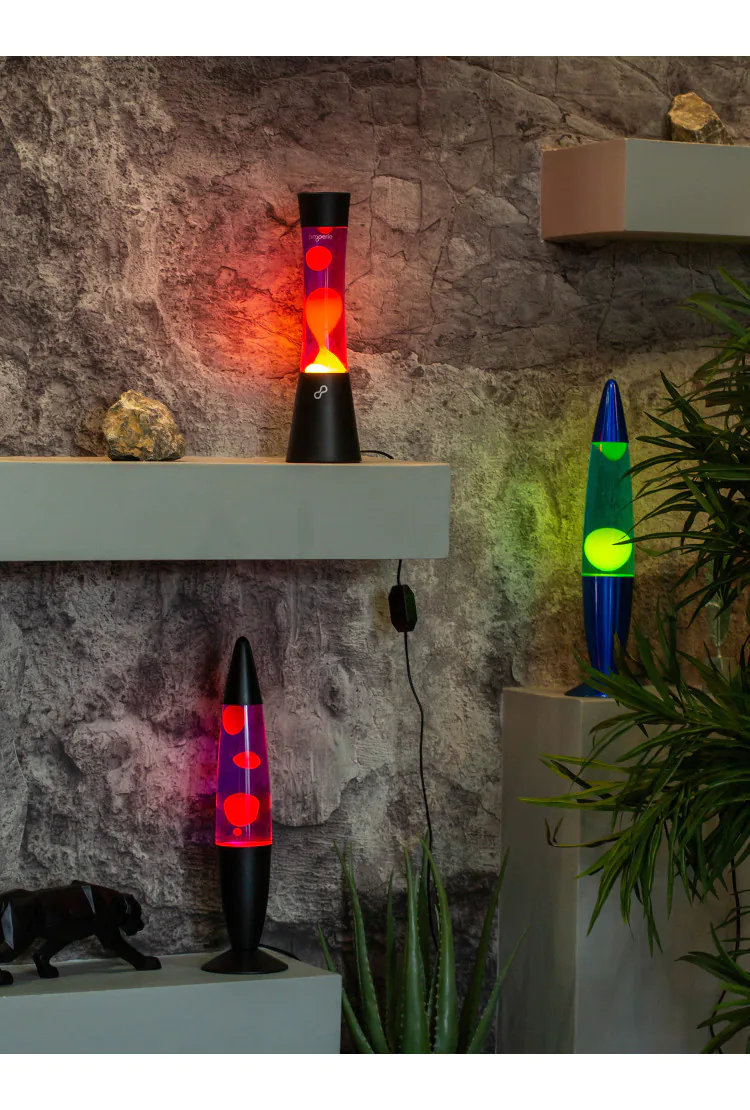 Лава лампа Amperia Grace Оранжевая/Фиолетовая (39 см)