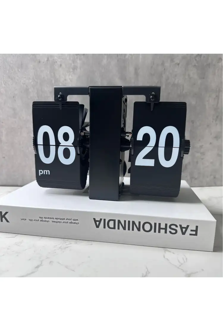 Перекидные ретро-часы Flip Clock Slim Black