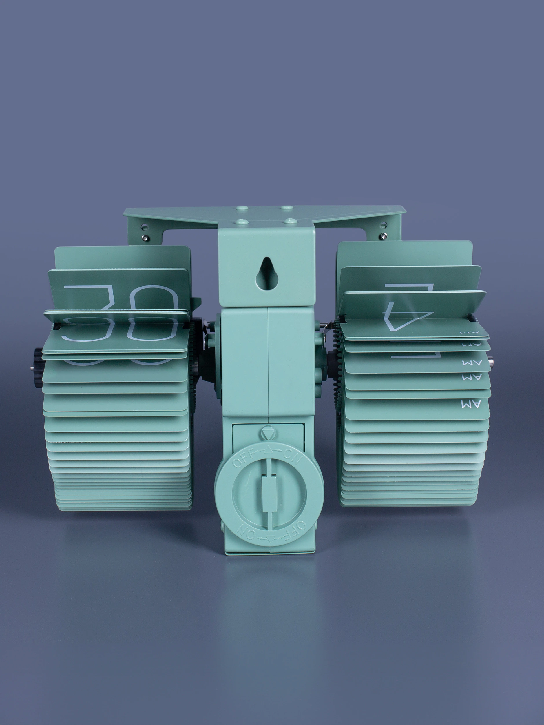 Перекидные ретро-часы Flip Clock Slim Green