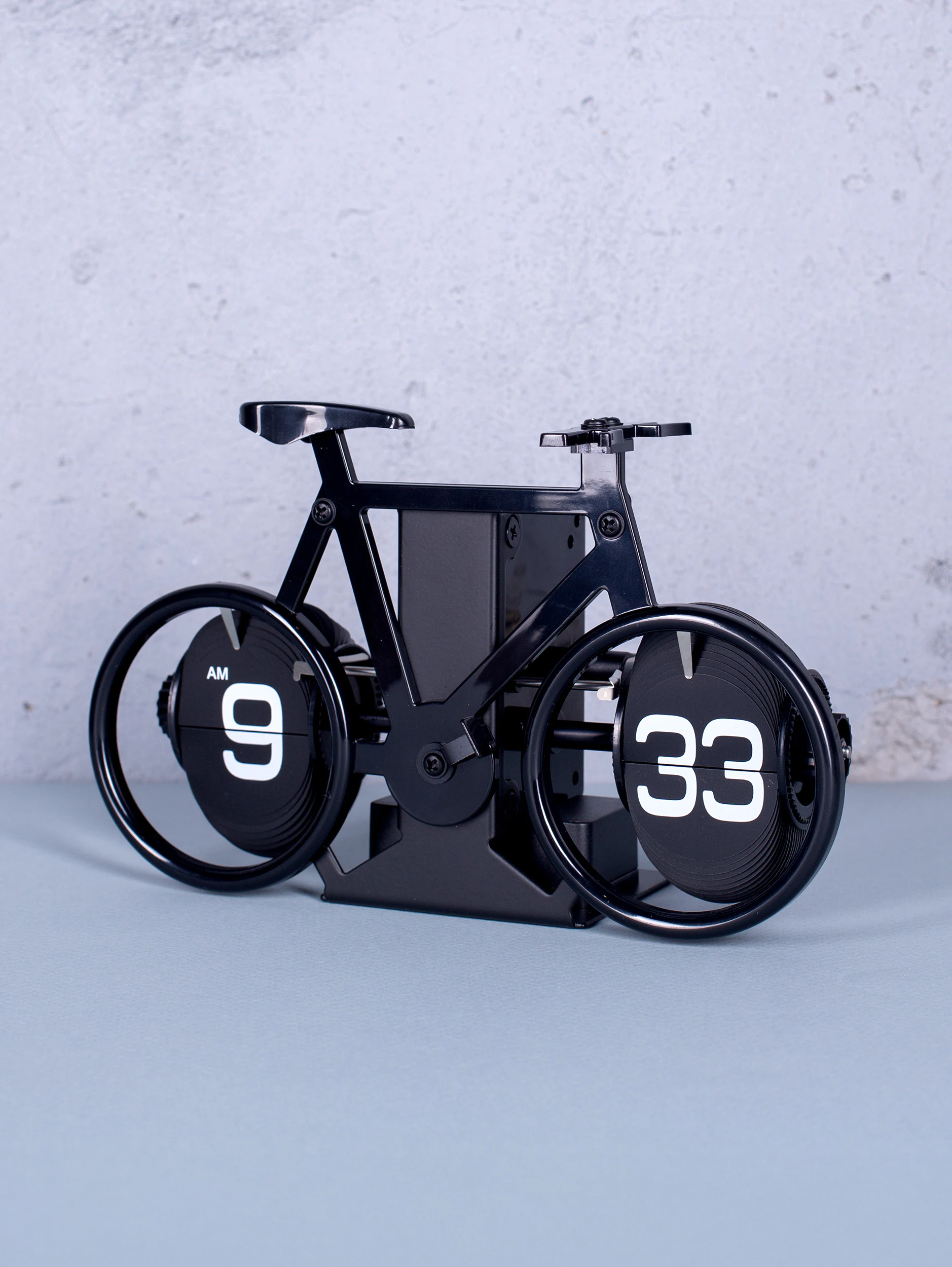 Перекидные часы-велосипед Flip Clock Bike, черные  (20*9*12 см)