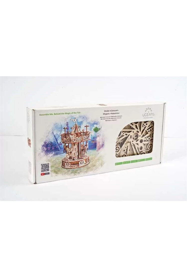 Сборная модель Ugears Карусель (21*21*26 см)