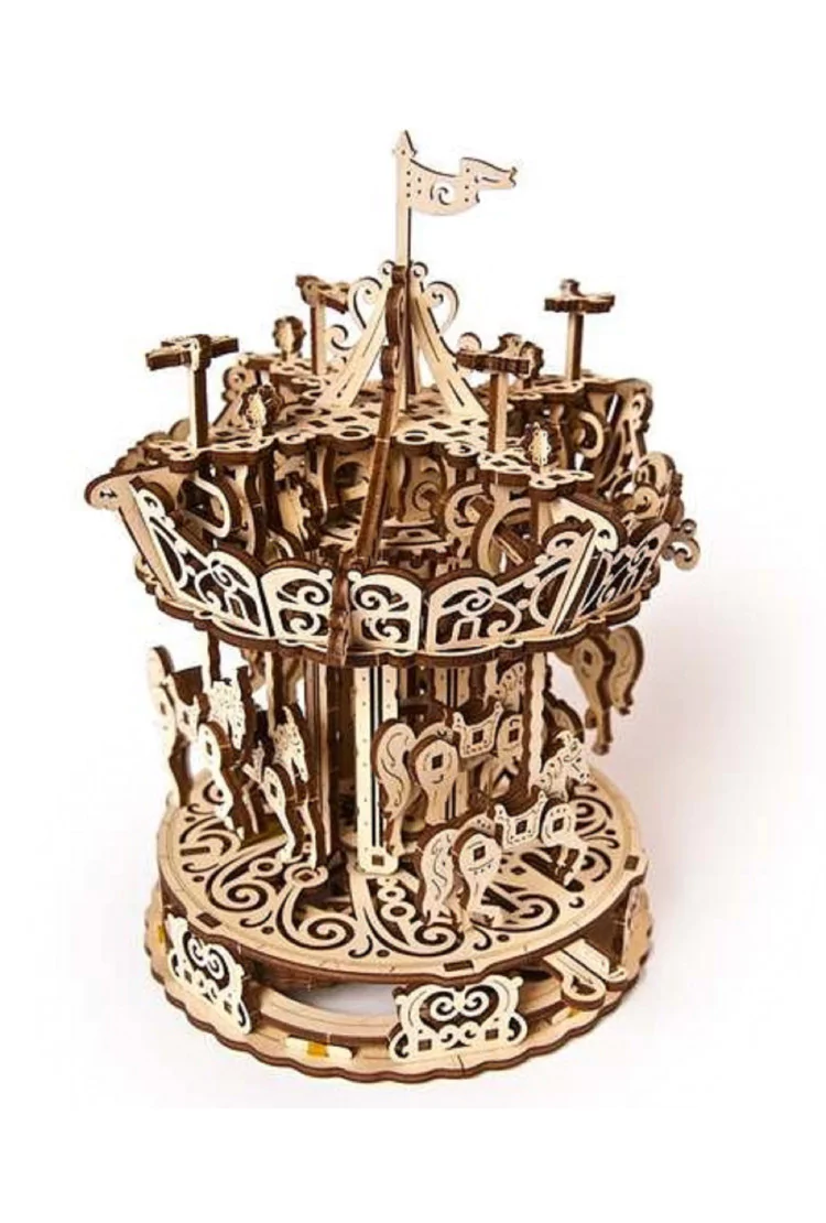 Сборная модель Ugears Карусель (21*21*26 см)