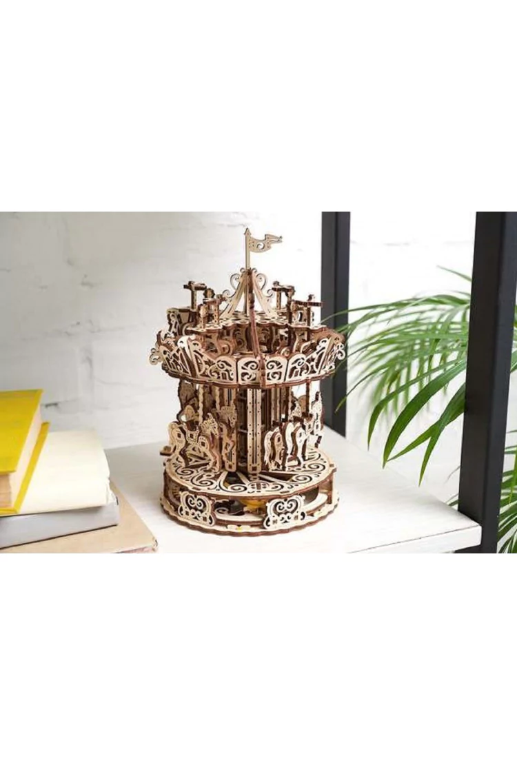 Сборная модель Ugears Карусель (21*21*26 см)