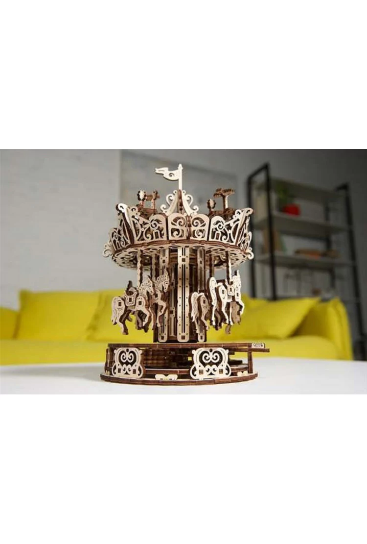 Сборная модель Ugears Карусель (21*21*26 см)