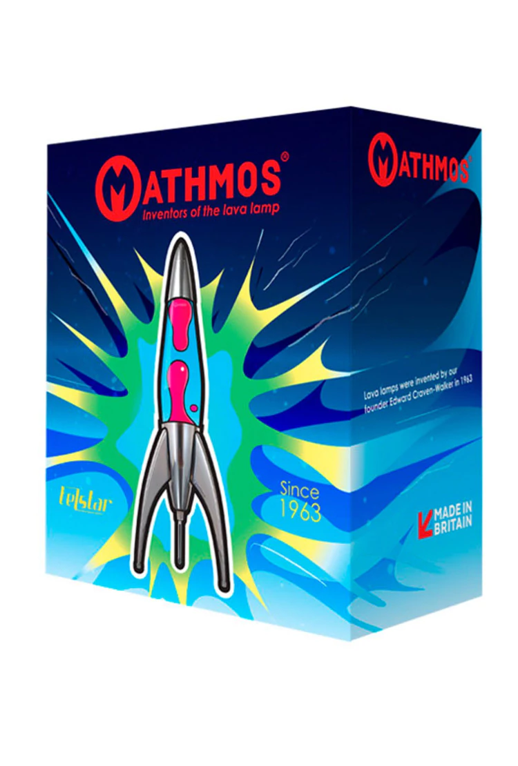 Лава-лампа Mathmos Telstar Черная/Прозрачная Silver (Воск)