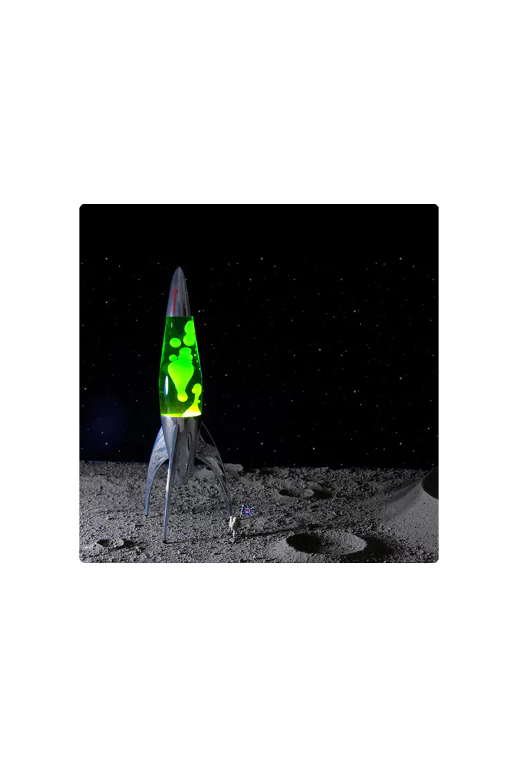 Лава-лампа Mathmos Telstar Черная/Прозрачная Silver (Воск)