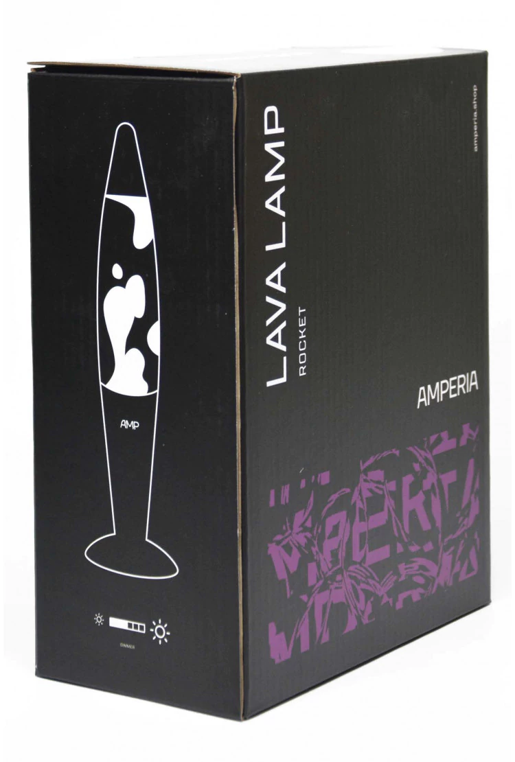Лава лампа Amperia Rocket Розовая/Прозрачная (35 см)