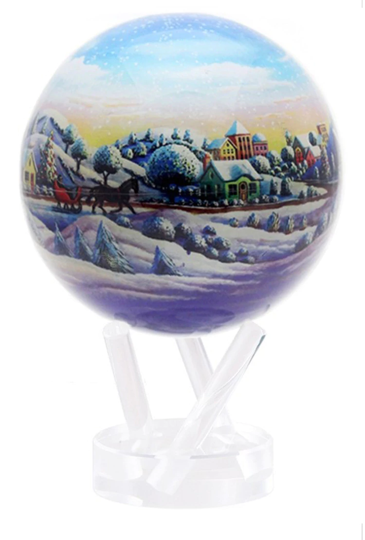 Глобус самовращающийся MOVA GLOBE d12 см Рождественский шар