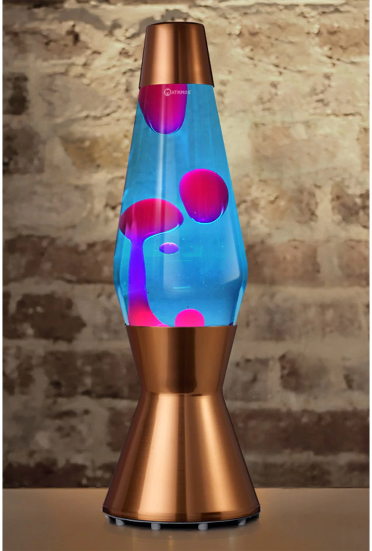Лава-лампа Mathmos Astro Розовая/Синяя Copper (Воск)