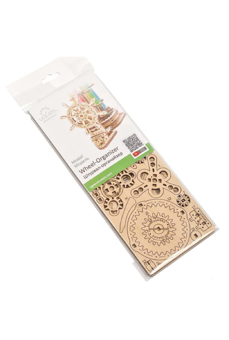 Сборная модель Ugears Штурвал-Органайзер (11х9х9,3 см)
