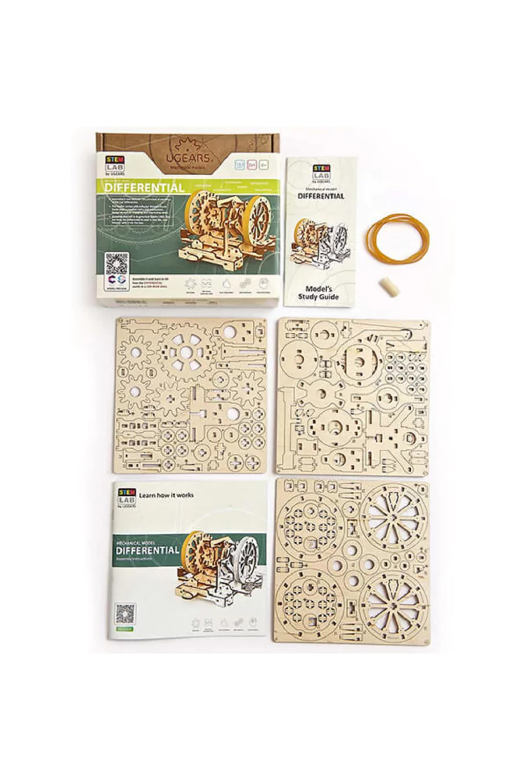 Сборная модель Ugears Дифференциал STEM (17,5*13,5*10,5 см)