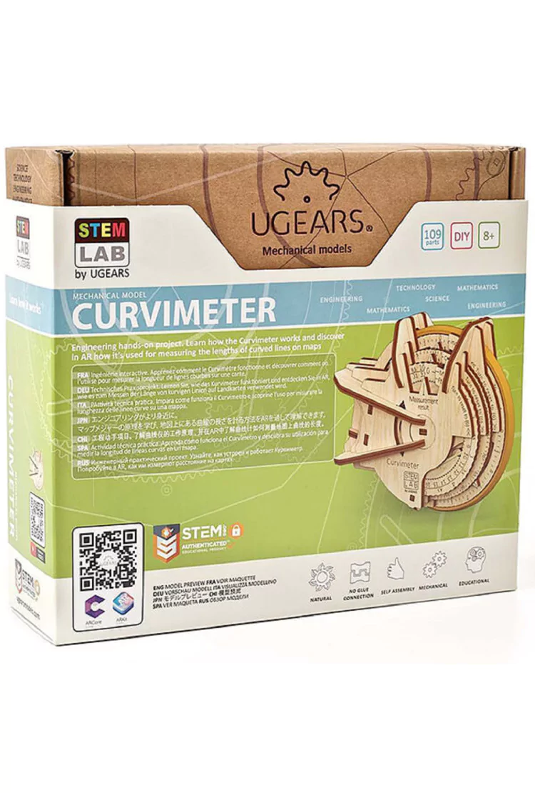 Сборная модель Ugears Курвиметр STEM (13*6*10,5 см)