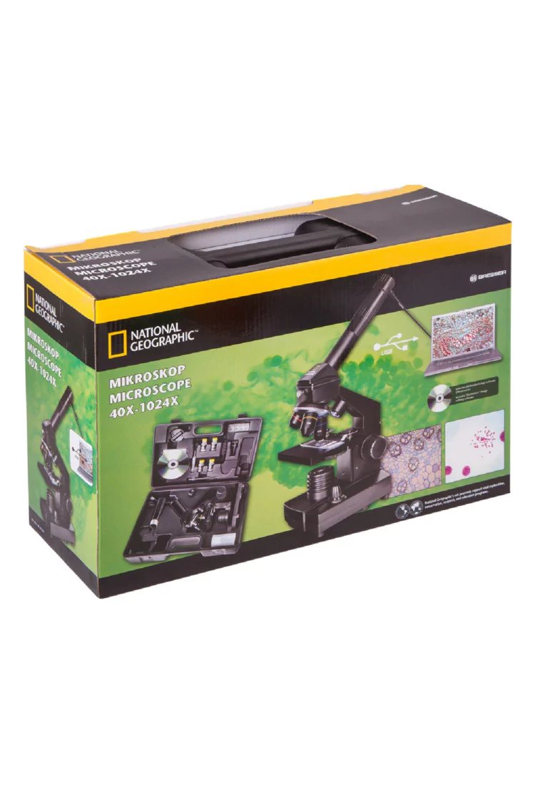 Микроскоп цифровой Bresser National Geographic 40–1024x, в кейсе
