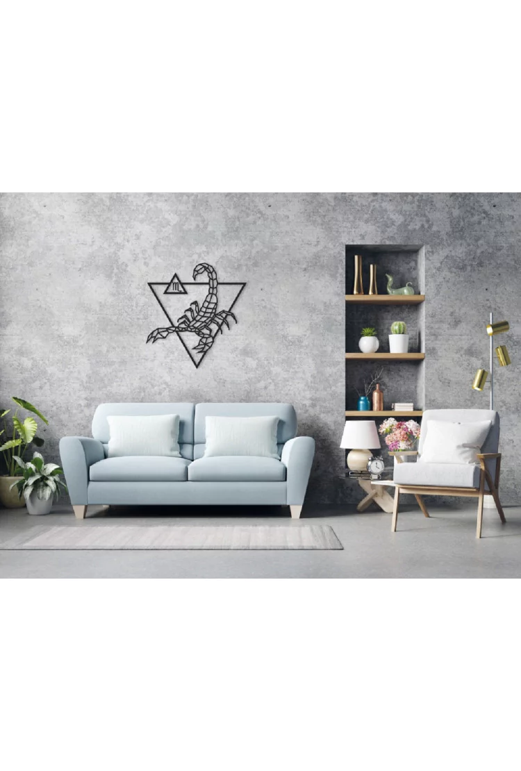 Деревянный декор настенный, панно, пазл EWA Design Скорпион
