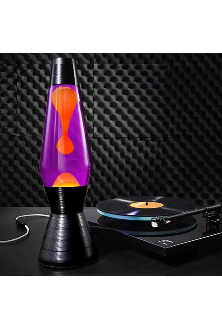 Лава-лампа Mathmos Astro Black Vinyl Оранжевая/Желтая