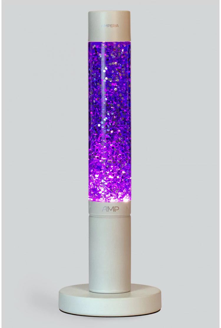 Лава лампа Amperia Slim Violet Сияние (глиттер) (39 см)