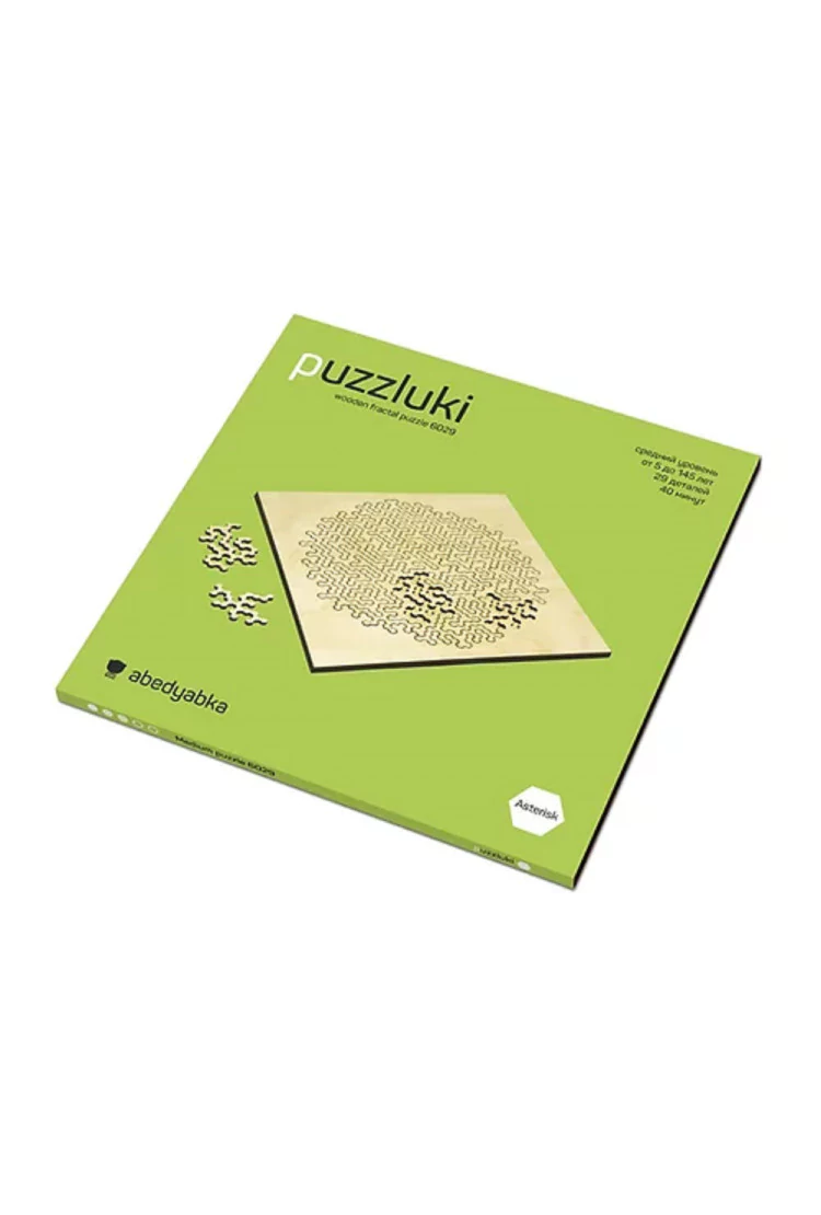 Деревянный фрактальный пазл abedyabka Puzzluki Asterisk 6029