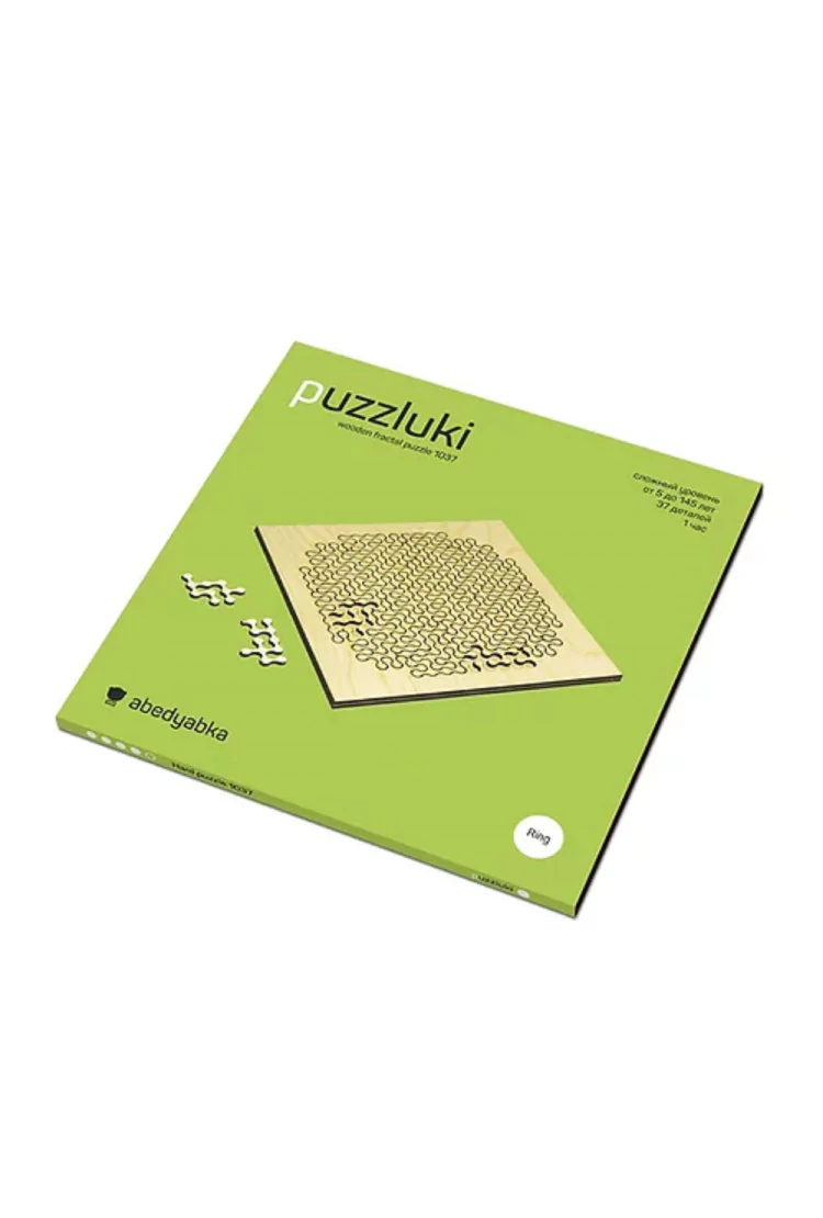 Деревянный фрактальный пазл abedyabka Puzzluki Ring 1037