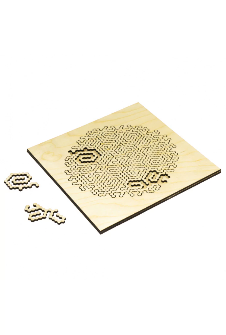 Деревянный фрактальный пазл abedyabka Puzzluki Asterisk 6035