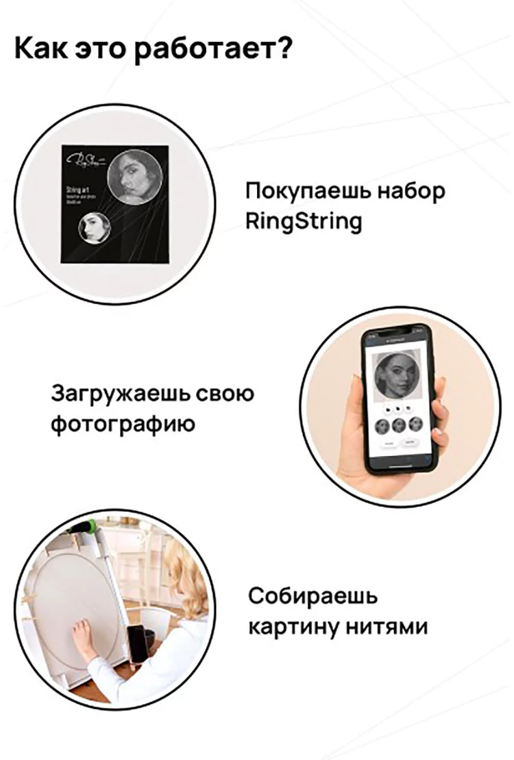 Картина из нитей RingString