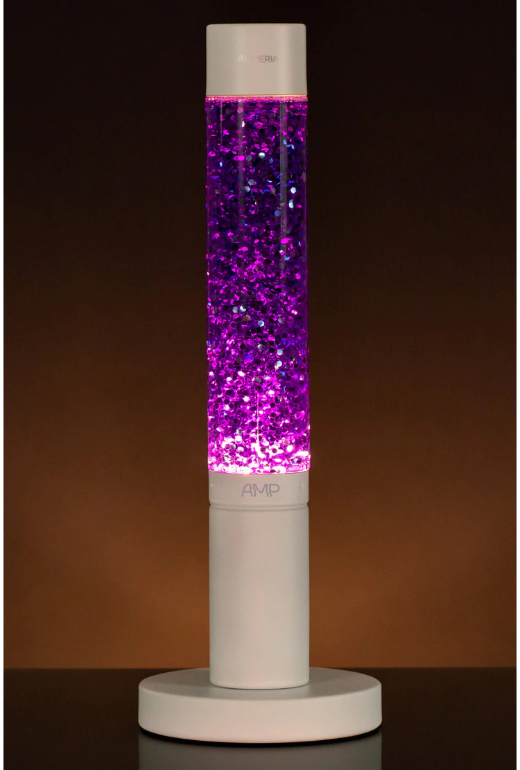 Лава лампа Amperia Slim Violet Сияние (глиттер) (39 см)