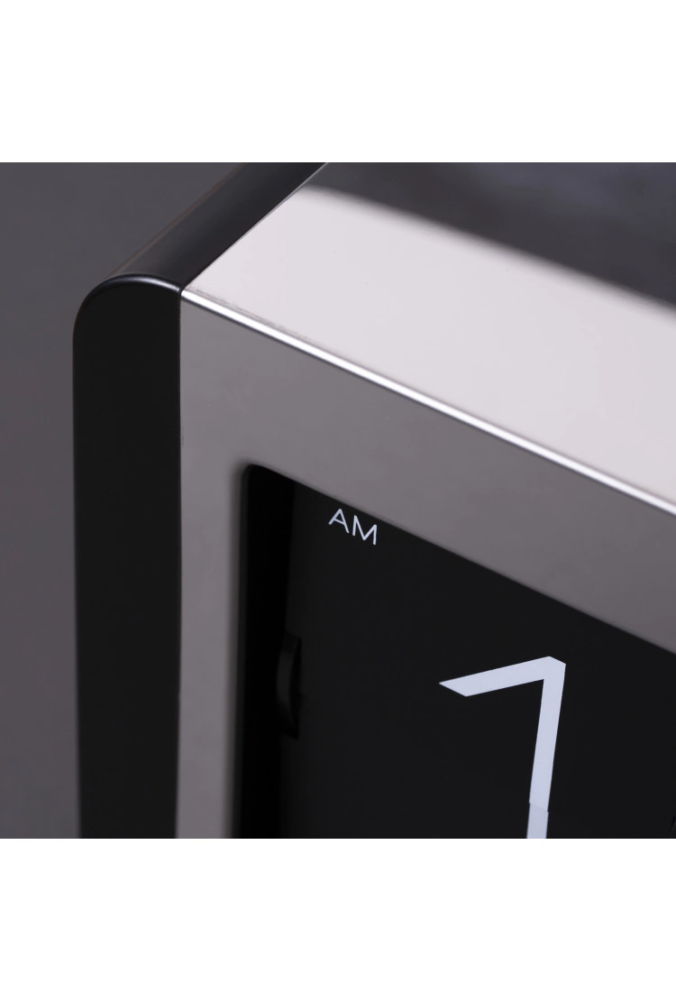 Большие перекидные часы FLIP CLOCK Black Metal, металлические (37×9×17 см)
