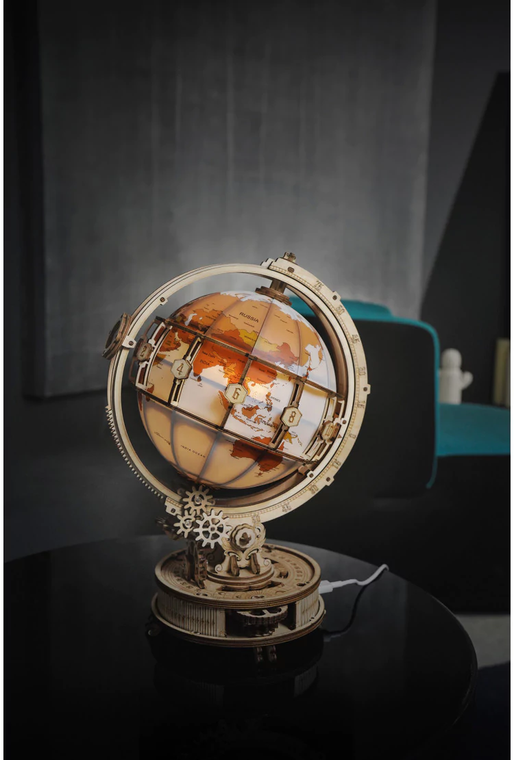 Деревянный конструктор Robotime Светящийся глобус Luminous Globe