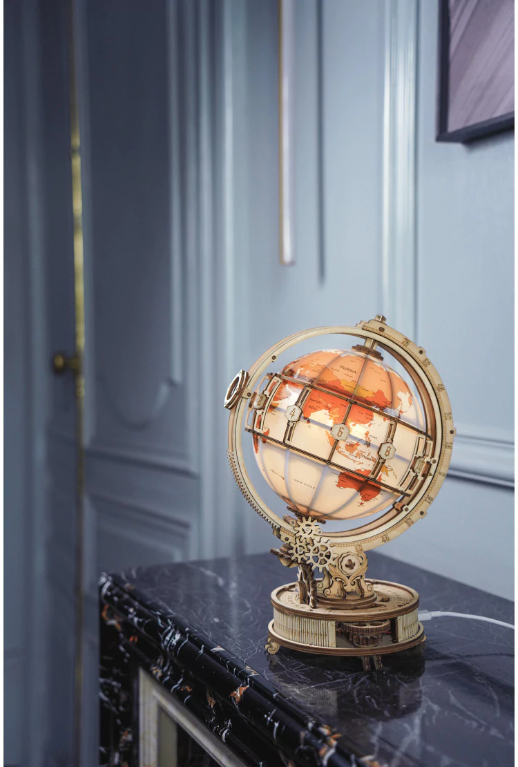 Деревянный конструктор Robotime Светящийся глобус Luminous Globe