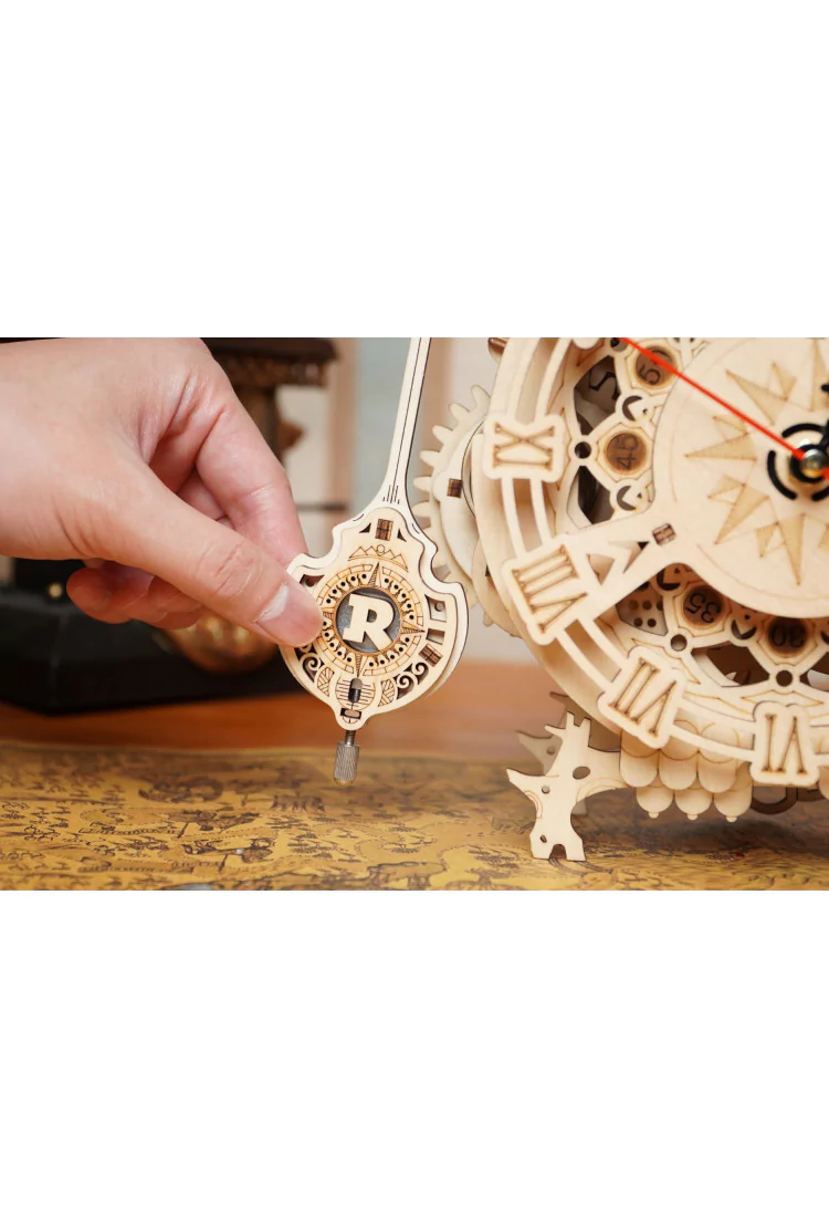 Кварцевые часы-конструктор Robotime Сова Owl Clock