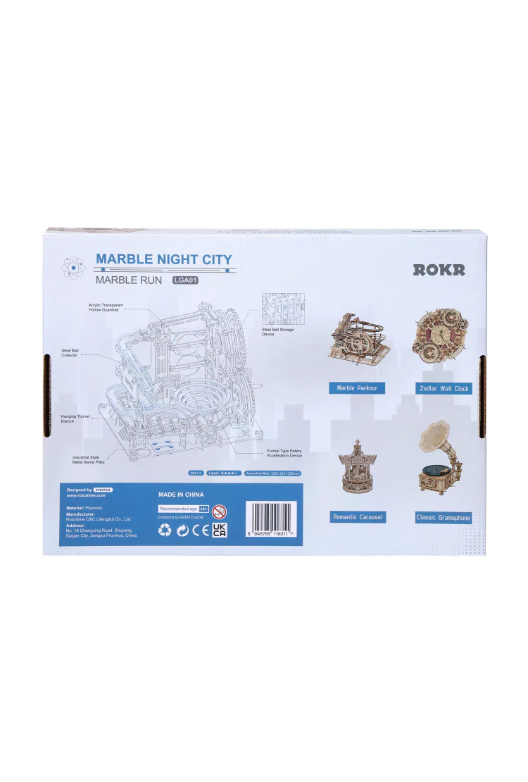 Динамический конструктор с шариками Robotime Marble Night City