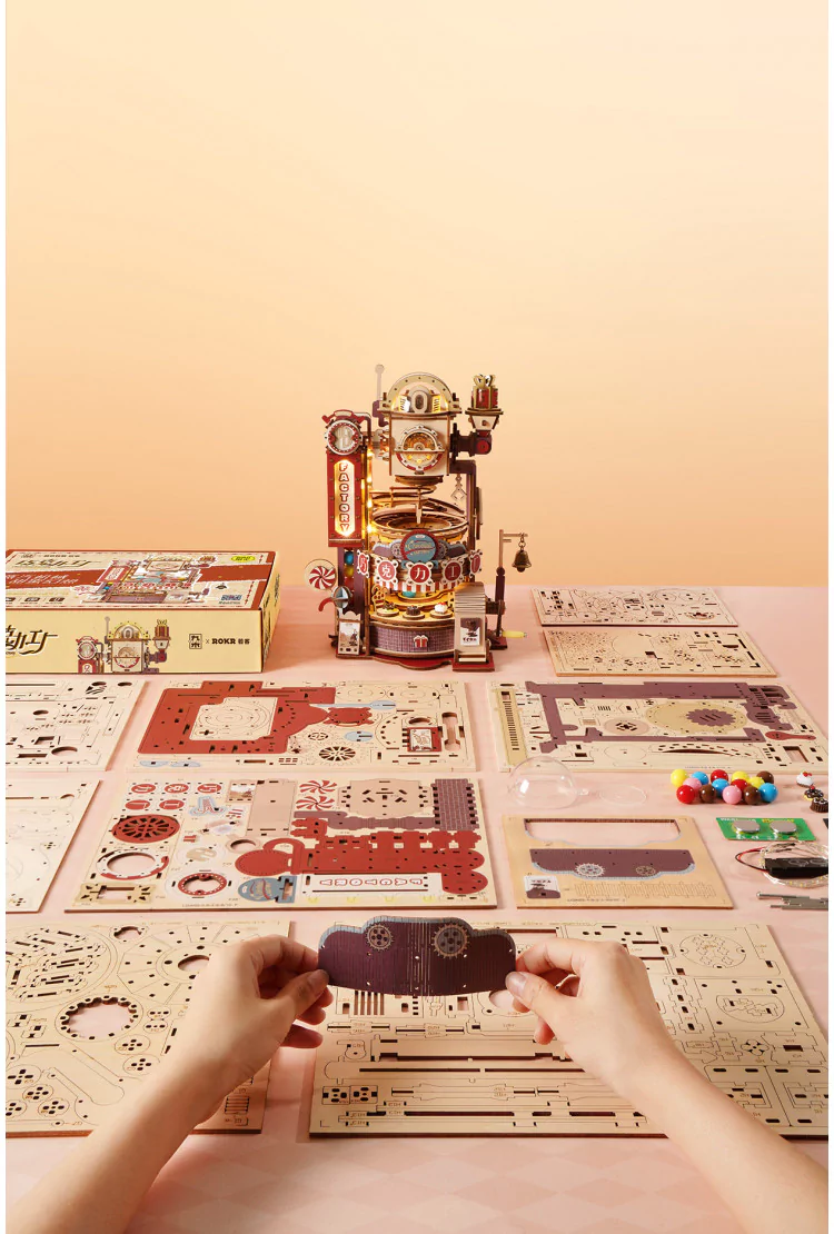 Конструктор-серпантин Шоколадная Фабрика Robotime Marble Chocolate Factory