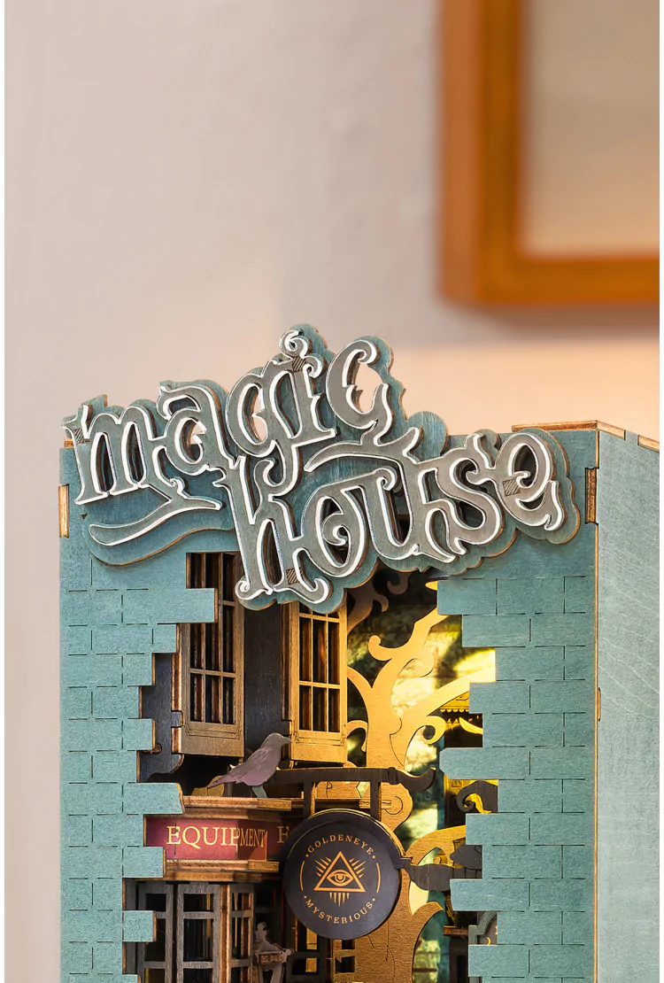 Деревянный конструктор - книжный уголок Волшебный Дом Robotime Rolife Magic House
