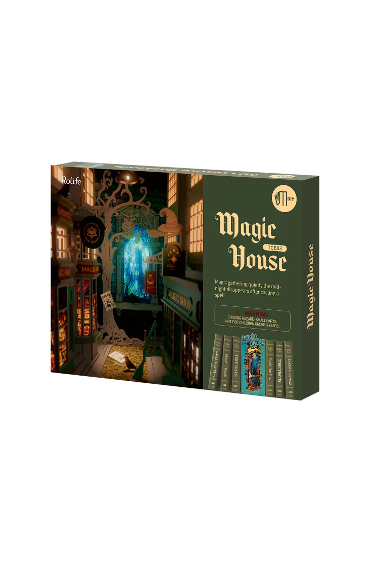 Деревянный конструктор - книжный уголок Волшебный Дом Robotime Rolife Magic House