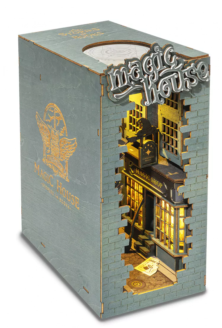 Деревянный конструктор - книжный уголок Волшебный Дом Robotime Rolife Magic House