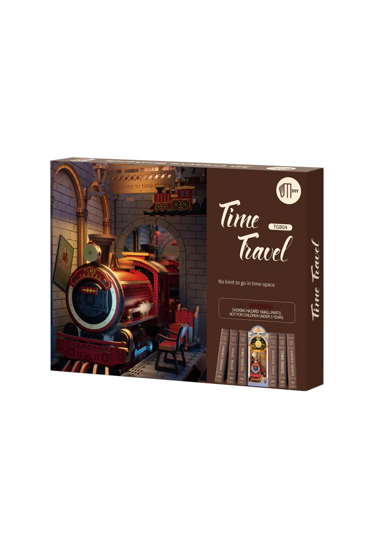Деревянный конструктор - вставка на полку Путешествие во времени Robotime Rolife Time Travel