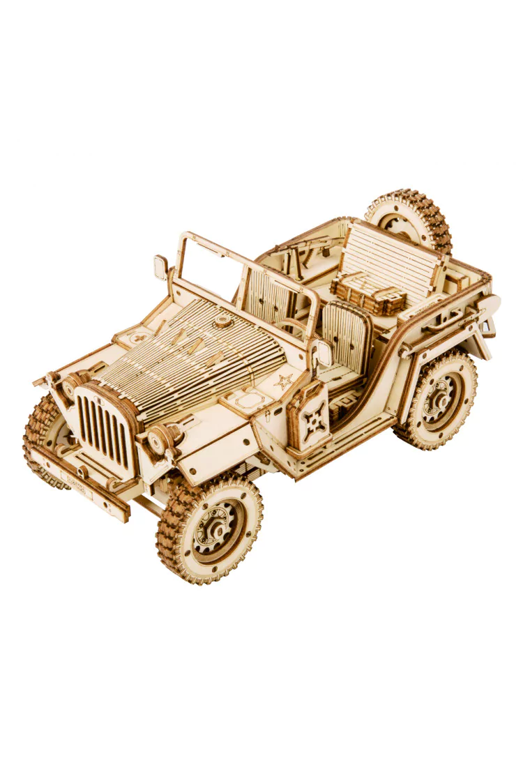 Механический конструктор Армейский внедорожник Robotime Army Field Car