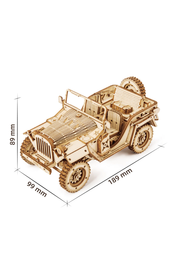 Механический конструктор Армейский внедорожник Robotime Army Field Car