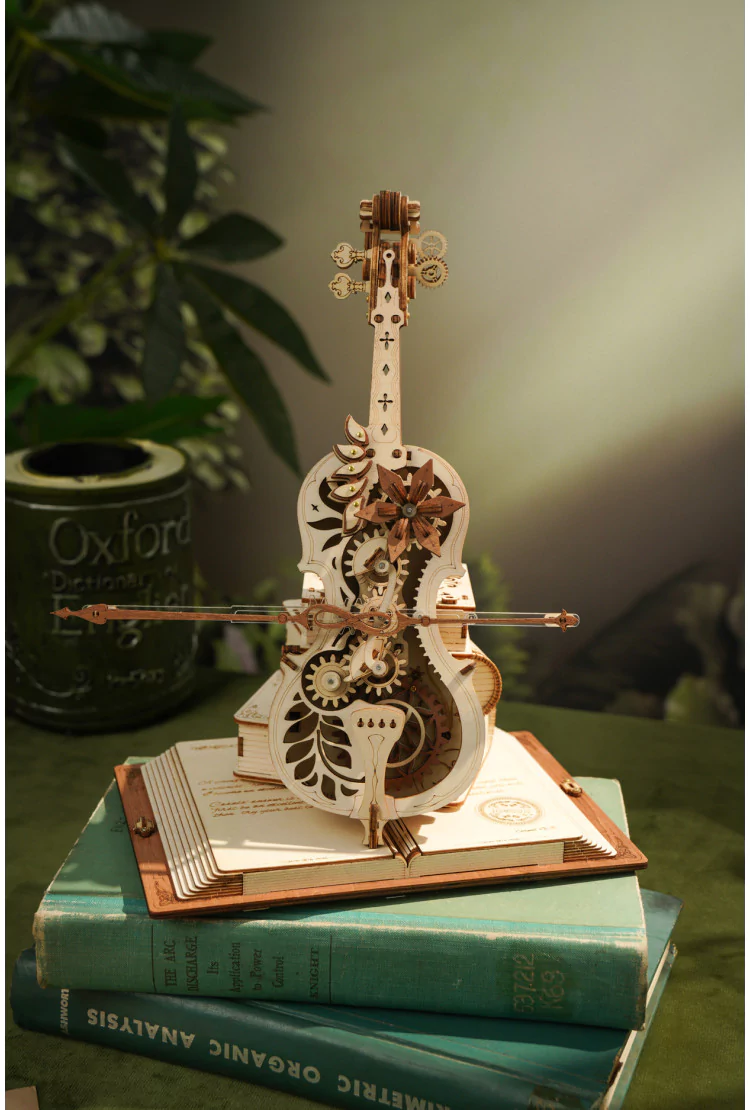Конструктор музыкальная шкатулка Волшебная виолончель Robotime Magic Cello