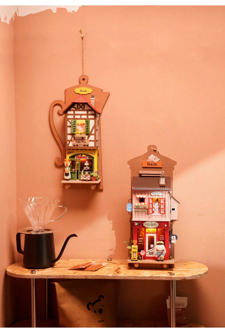Конструктор - ключница настенная Кофейня Rolife Lazy Coffee House