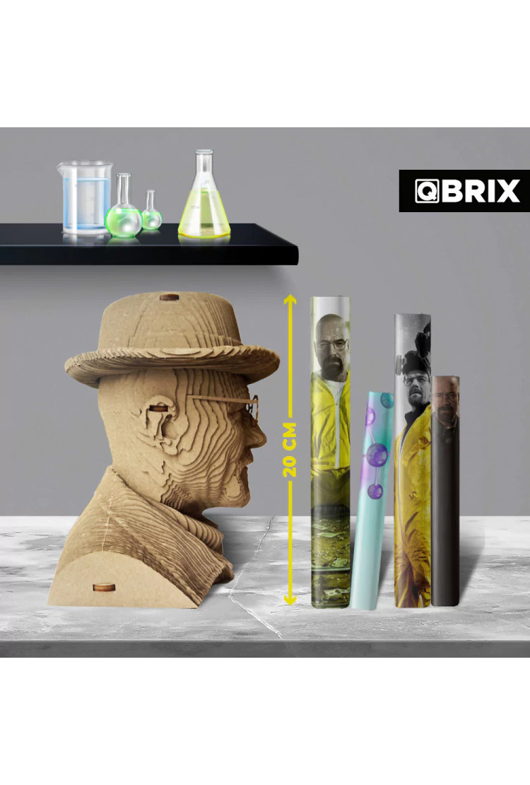 Картонный 3D конструктор QBRIX Химик