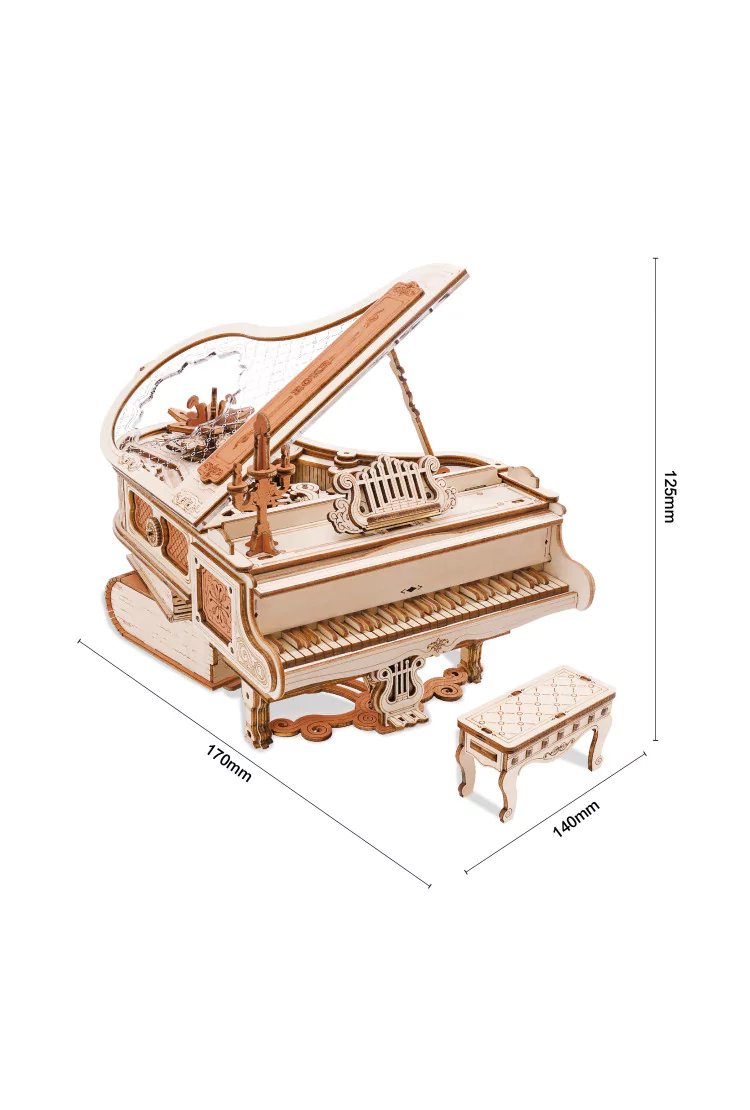 Конструктор музыкальная шкатулка Волшебное Фортепиано Robotime Magic Piano